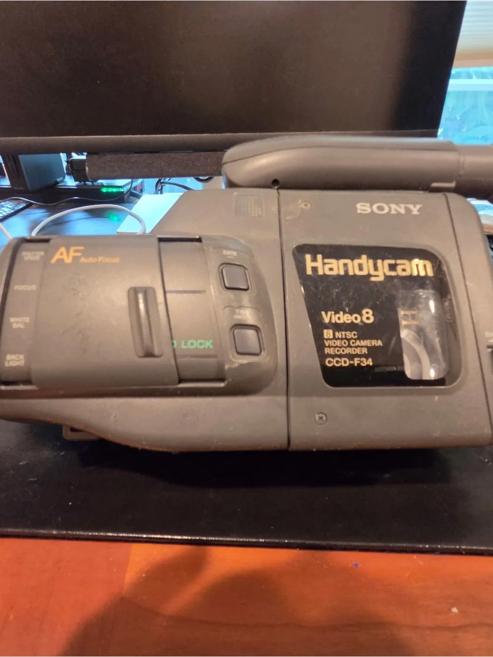 Sony Gray Handheld Video Camcorder with Black Strap